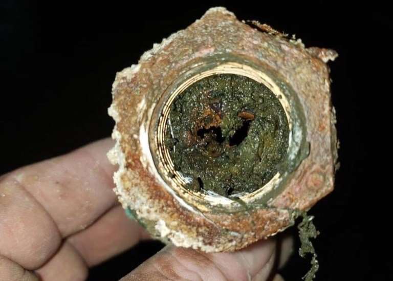 Water quality dirty pipe plumbing image