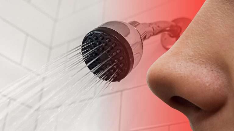 shower smells weird image