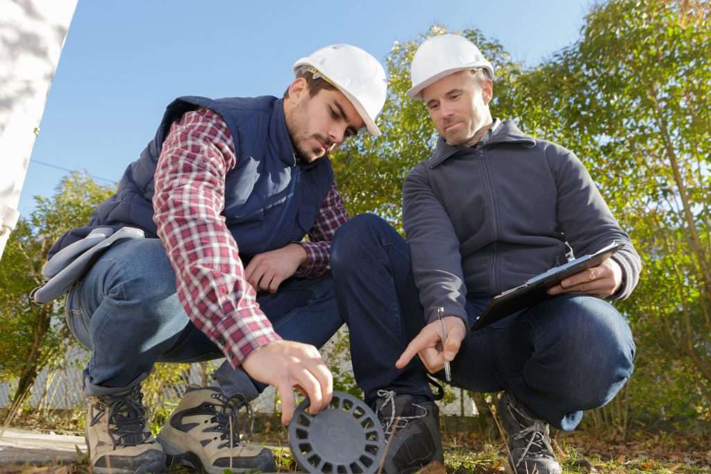 plumber inspecting the property plumbing inspection