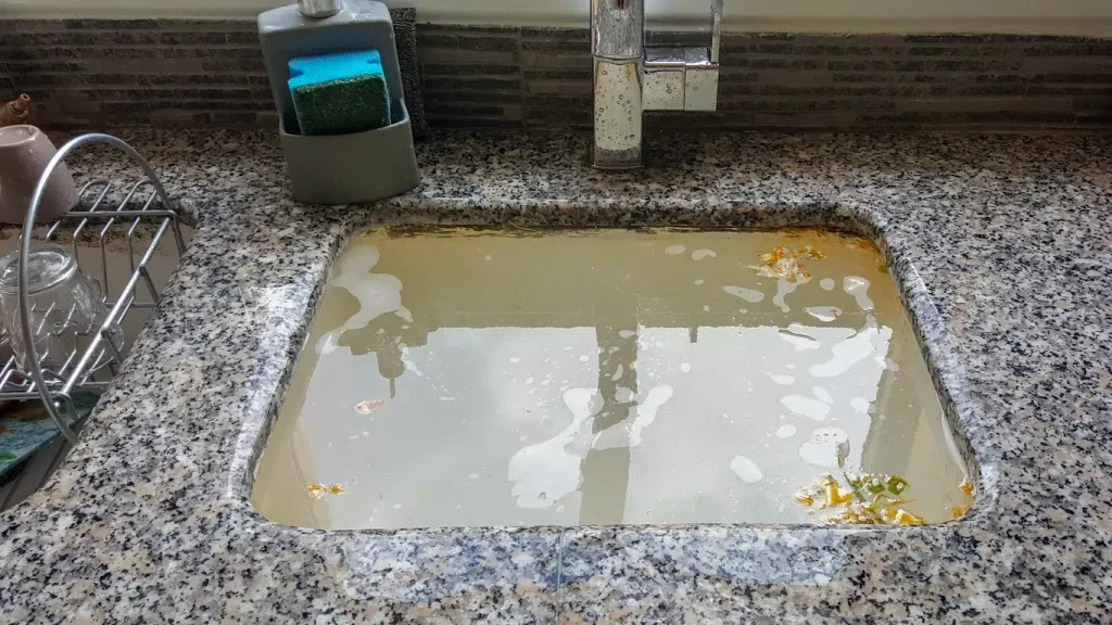 signs of a clogged sewer line plumbing